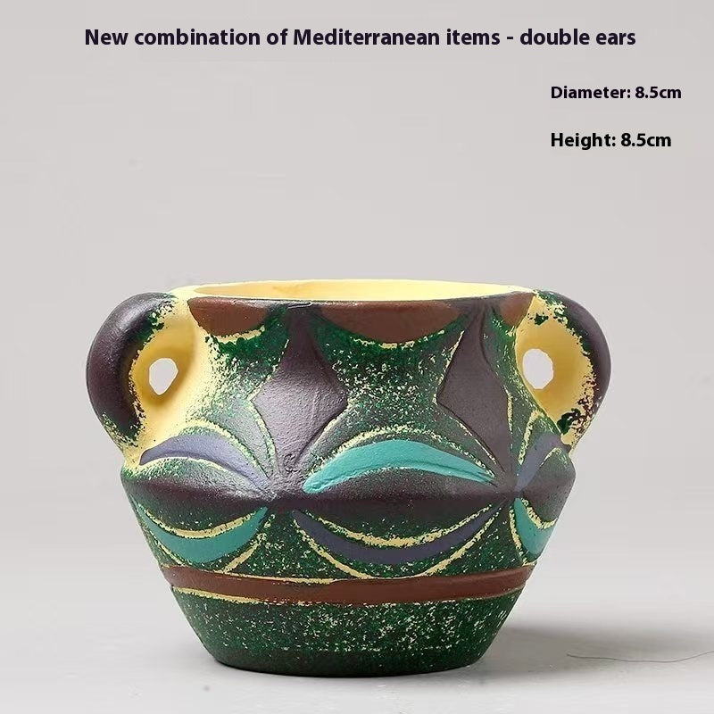 Premium Creative Personality Mediterranean Stoneware Pots