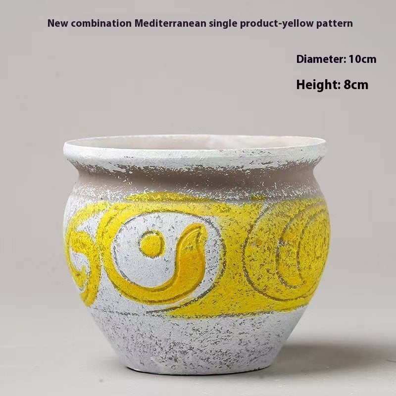 Premium Creative Personality Mediterranean Stoneware Pots