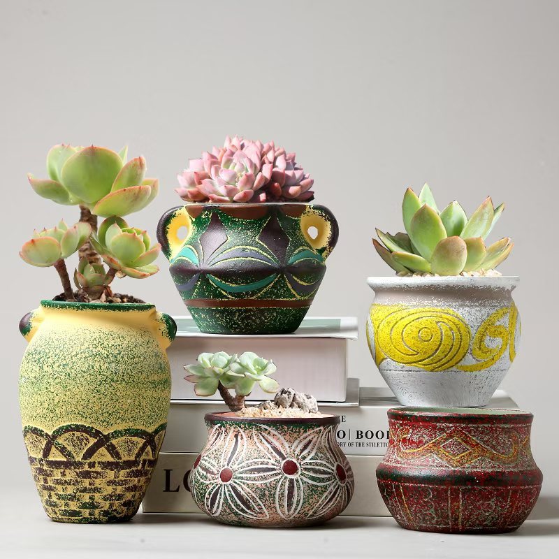 Premium Creative Personality Mediterranean Stoneware Pots