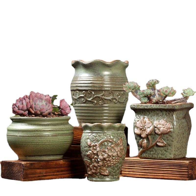 Premium Creative Personality Mediterranean Stoneware Pots