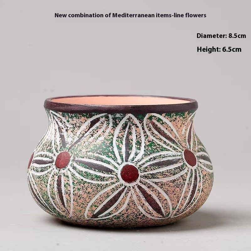Premium Creative Personality Mediterranean Stoneware Pots
