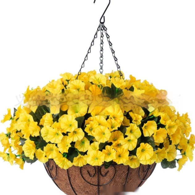 Gardening Iron Frame Coconut Palm Basket Clothes Hanger Hanging Pots