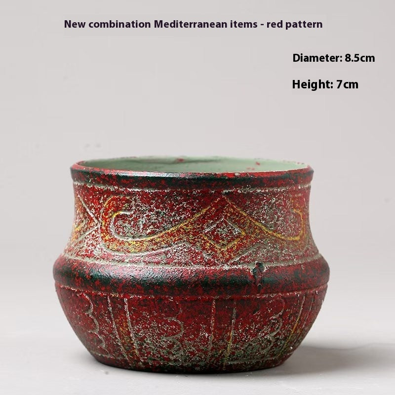Premium Creative Personality Mediterranean Stoneware Pots