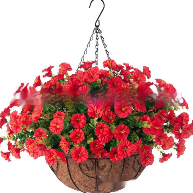 Gardening Iron Frame Coconut Palm Basket Clothes Hanger Hanging Pots