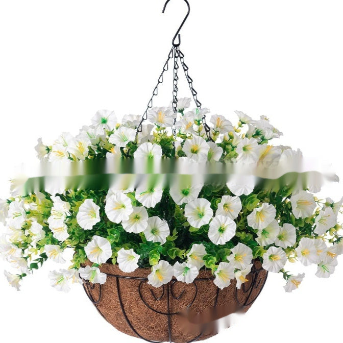 Gardening Iron Frame Coconut Palm Basket Clothes Hanger Hanging Pots